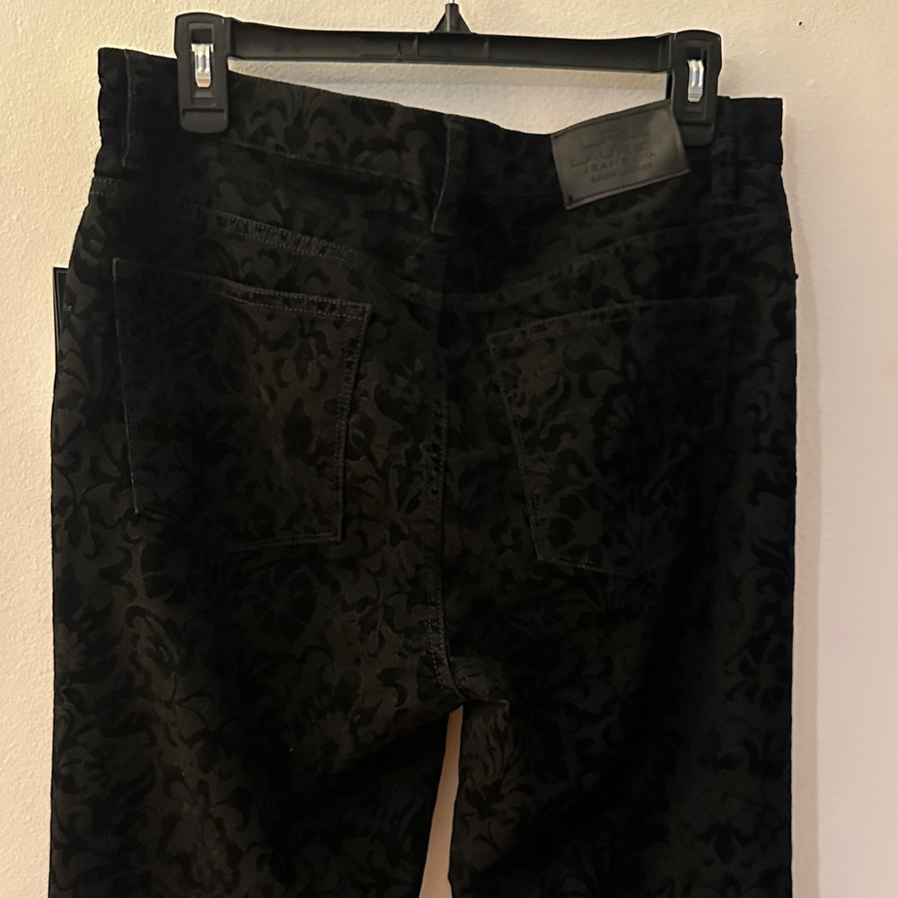 Lauren Ralph Lauren Black Floral Straight Leg Pants - Picture 6 of 10